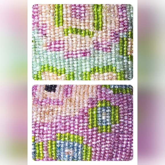 **SOLD**Fendi Baguette Vintage Fully Beaded Geometric Pattern - Picture 15 of 17